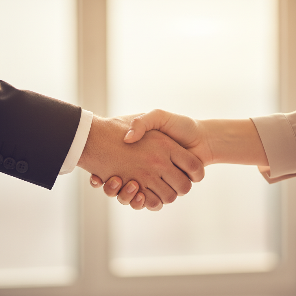 Two Shaking Hands