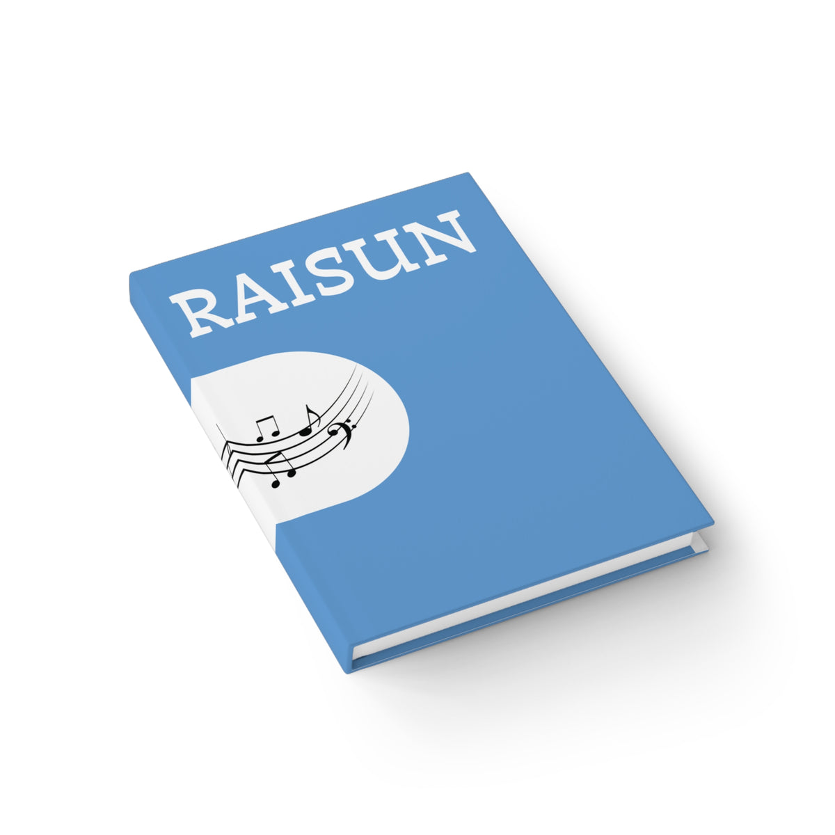 Music QR Hardcover Journal — 'RAISUN' Lyric Notebook for Musicians & Songwriters