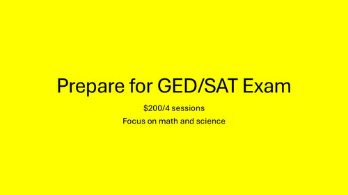 Prepare for GED/SAT Exam
