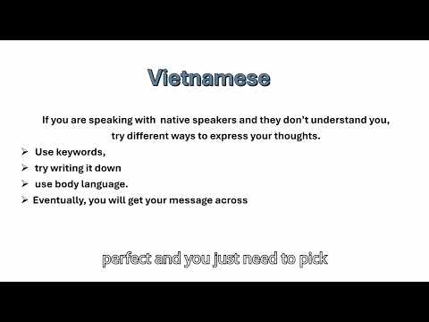 Vietnamese Language Course - Levels 1-4